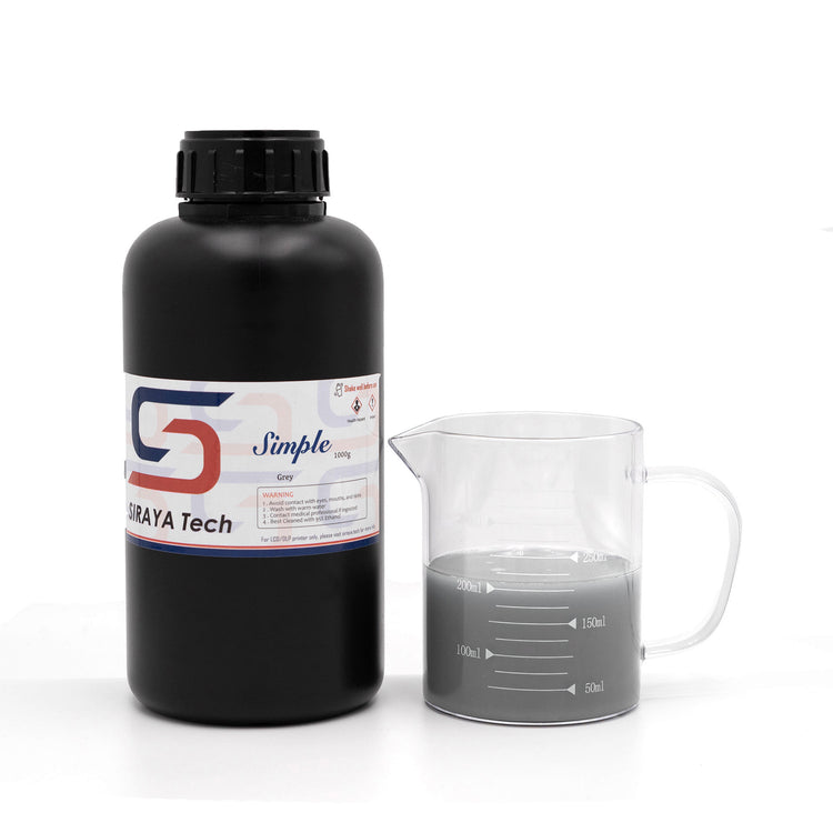 Siraya Tech Simple Mit Wasser Abwaschbares 3D Harz Superleicht Zu Reinigen Und Zu Bedrucken Uv Hartendes Benotigt Weniger Alkohol Fur Lcd Dlp 3d Drucker 8k Fahig Klar 1kg