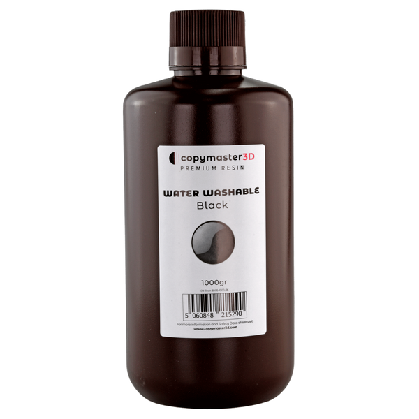 Copymaster3D Water Washable UV Resin - 1000 ml - Schwarz