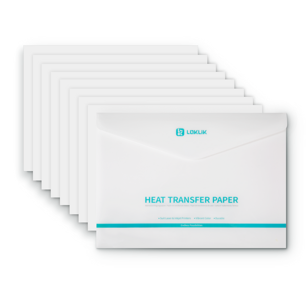 LOKLiK Hitzetransferpapier - Light - 8er Pack