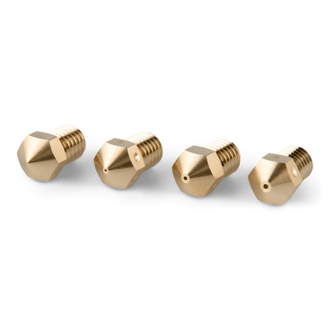 PrimaCreator RepRap M6 Messingdüsen-Set 3mm (0,2/0,4/0,6/0,8 mm) – 4 Stück