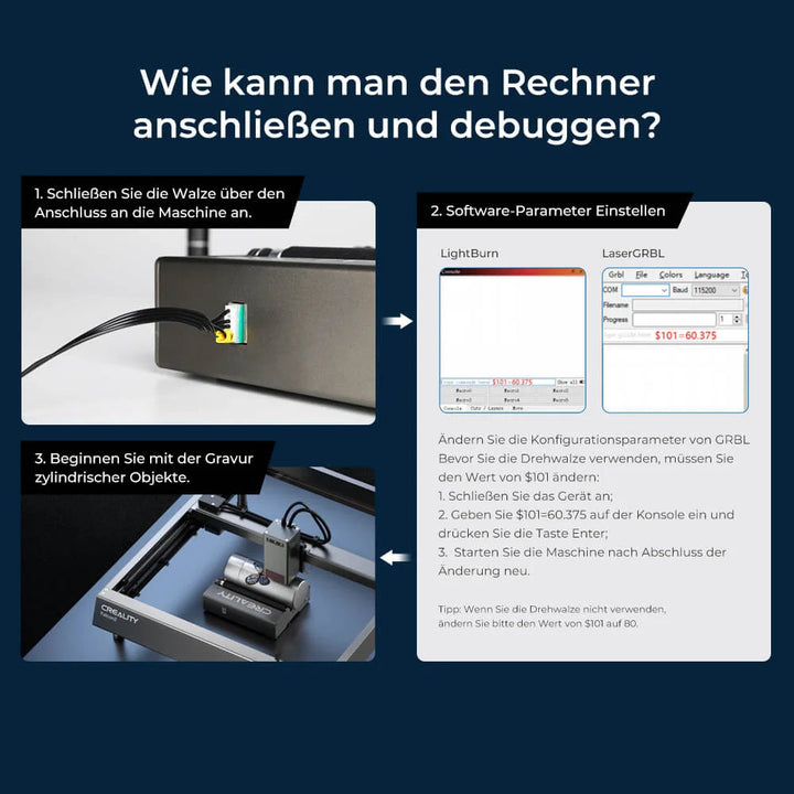 Creality Rotationswalze für Lasergraviermaschine