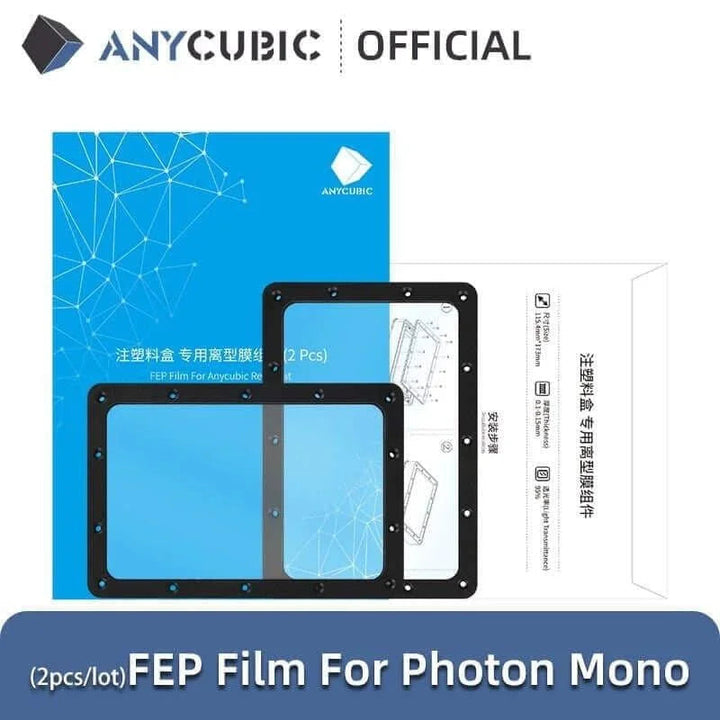 FEP Folie mit Sicherungsrahmen für Anycubic Photon Mono