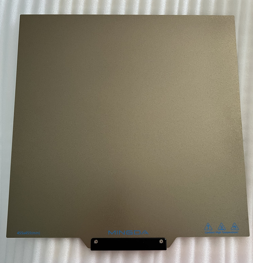 Mingda PEI-Federstahlplatte mit Griffen 455x455mm – Ersatzteil für Raptor 450
