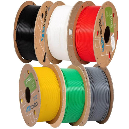 Eco PLA Filament Farbe: Grün, Grau, Weiß, Schwarz, Gelb, Rot
