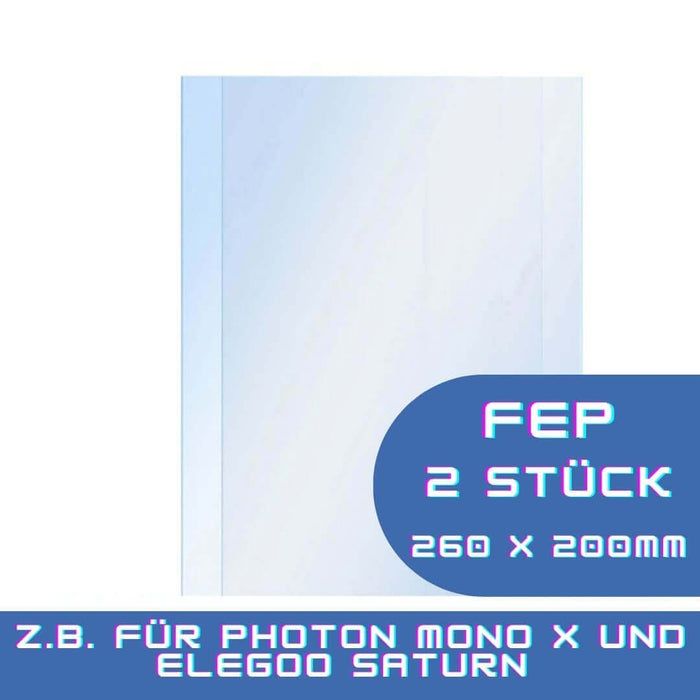 FEP Folie Photon Mono X oder Saturn - 260x200mm Zubehör Resin Mengenrabatt: 1 Stück, 2 Stück, 3 Stück, 4 Stück, 5 Stück